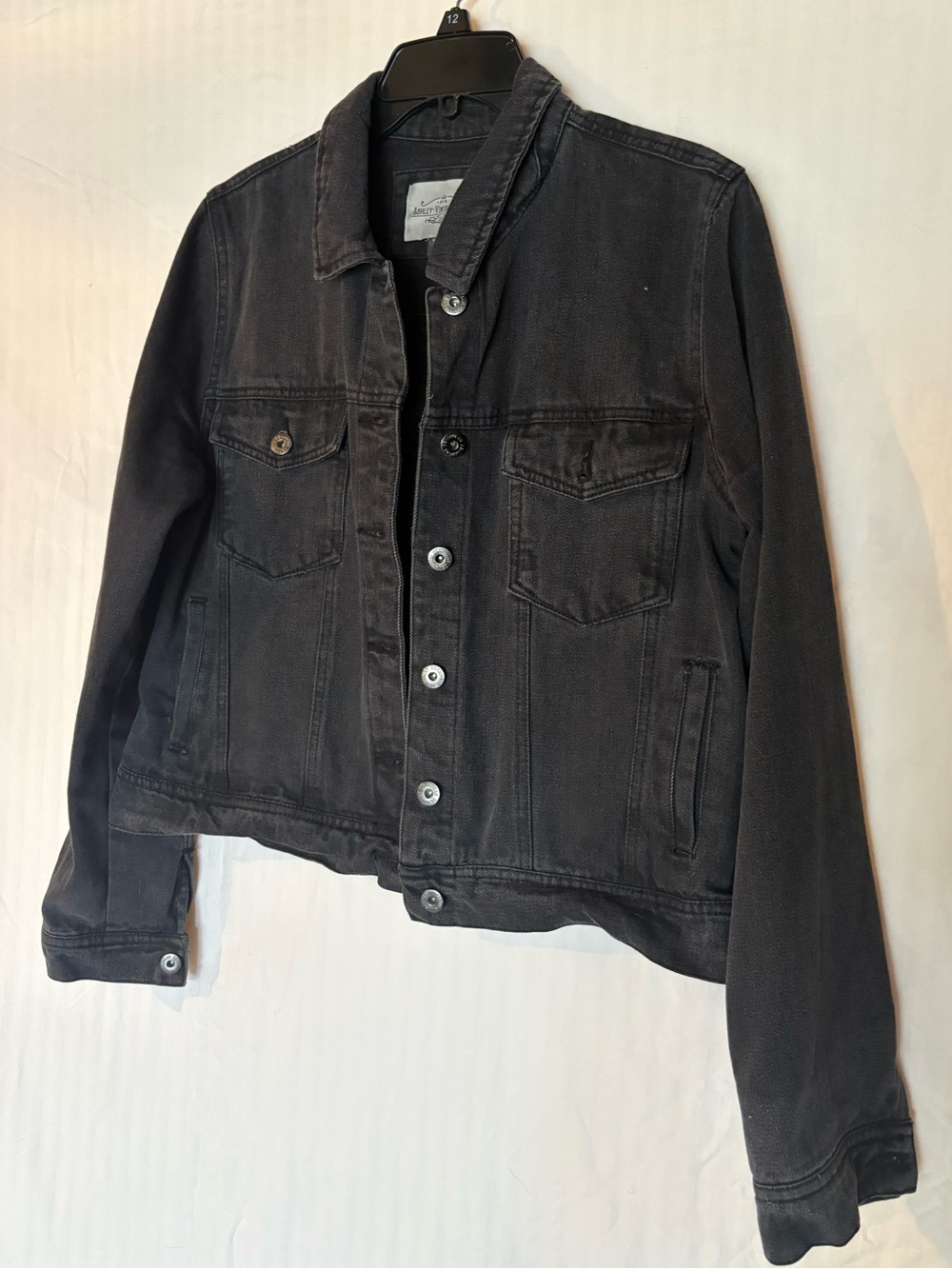 Classic Black Denim Jean Jacket